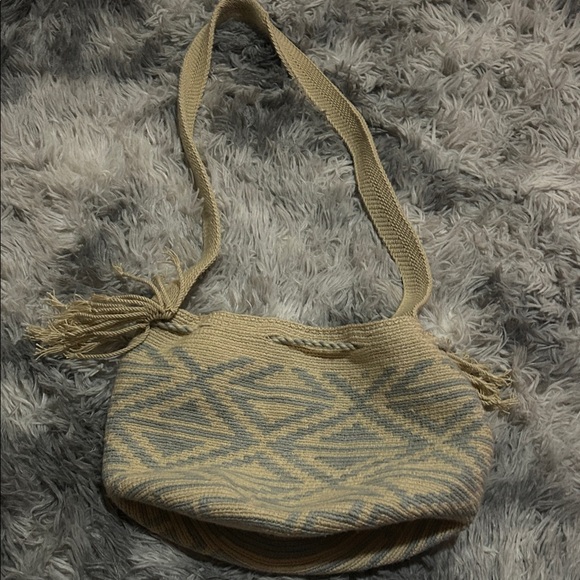 Stylish Beige and Gray Women’s Bag - Picture 1 of 3